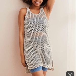 Aerie Crochet swim suit cover up